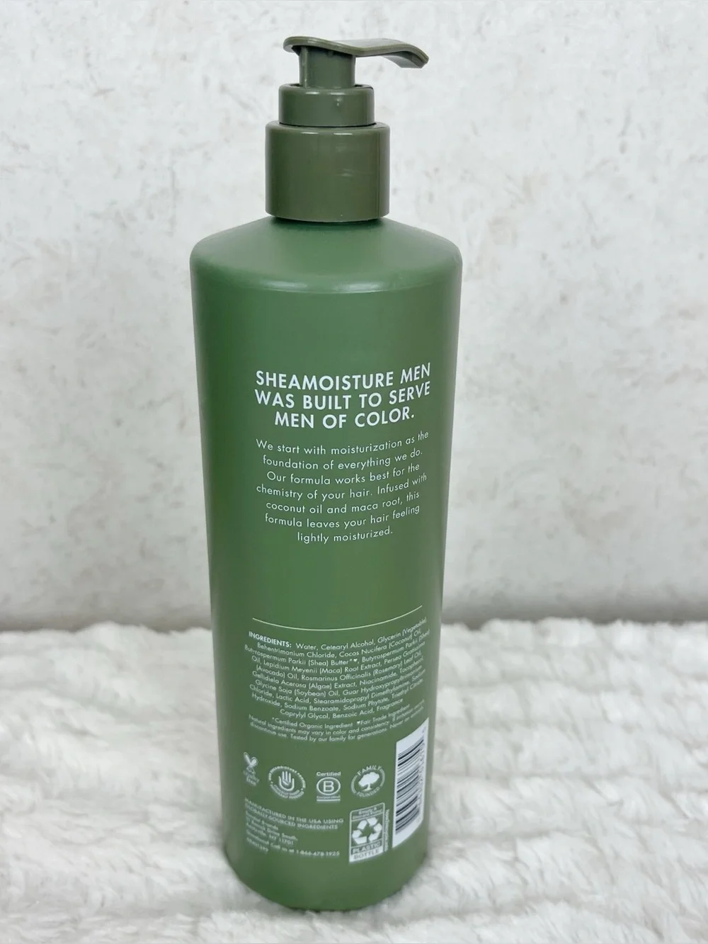 Shea Moisture Men Coconut Oil & Maca Root Lightweight Conditioner 15 Oz